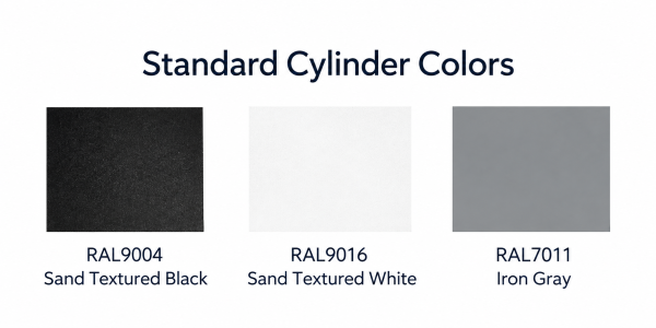 Standard Cylinder Colors MCL8-LCT